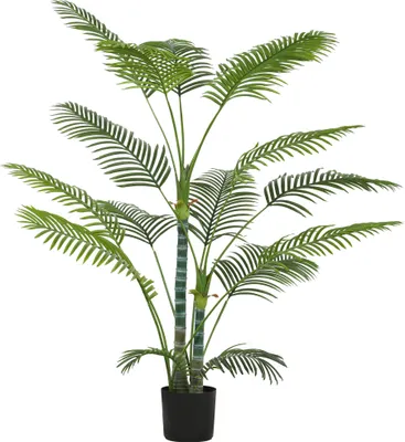 Immagine prodotto di HOMCOM Palma artificiale grande 175 cm, pianta artificiale in vaso con protezione UV per giardino