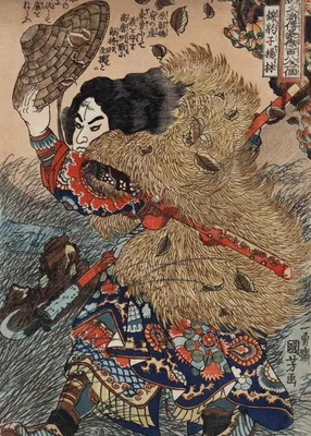 Immagine prodotto di Poster 50x70cm Kinhyoshi Yorin, Kuniyoshi Giapponese Vintage