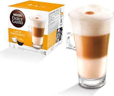 Produktbild von Nescafé Dolce Gusto Latte Macchiato, káva, kávové kapsule, 16 kapsúl (8 porcií)