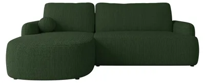 Produktbild von MIRJAN24 Ecksofa Loridu Cord, Wohnzimmmer L-Form mit Schlaffunktion und Bettkasten (Farbe: Poso 14, Seite: Links)