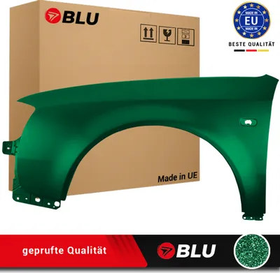 Image de BLU Aile Compatible avec Audi A6 C5 LZ6L Gauche Grün KaktusGrün | 1997-2001 | Avant | Peint| Prêt à Monter | Acier