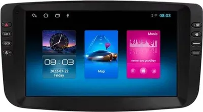 Immagine prodotto di Autoradio con Bluetooth e CarPlay per Fiat Linea & Punto EVO (2012–2015) – Compatibile con Apple e Android – Impianto stereo – Sistema di navigazione – 1 GB/16 GB