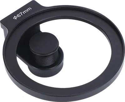 Produktbild von 67-mm-Telefonfilterhalterung mit Gewinde-Objektivclip und Kaltschuh für ND CPL UV-Sternfilter