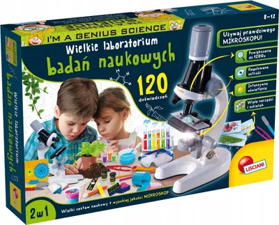 Obrázok produktu pre Som Génius Veda Veľká Veda Výskumné Laboratórium 120 Experimenty Lisciani Mikroskop P3