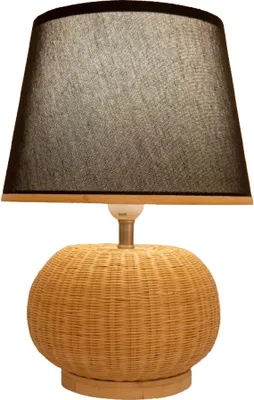 Produktbild von Fine Asianliving Bambus Webbing Tischlampe Natürlich Handgefertigt - Archer D26xH37cm