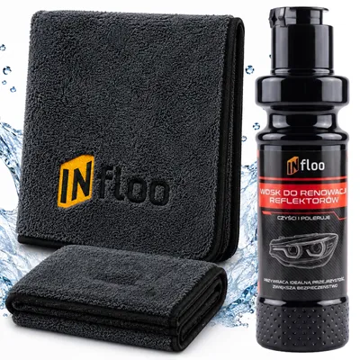 Produktbild von INfloo Scheinwerfer Politur Set mit Mikrofasertuch 40x40