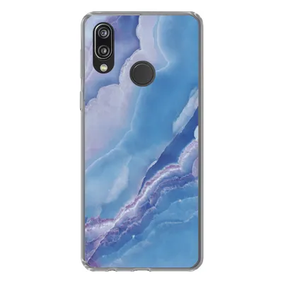 Produktbild von MuchoWow® Handyhülle Schutzhülle Hülle für Huawei P20 Lite (2020) Natursteine - Lila - Mineralien Silikon Softcase Handy Hülle - Kartenhalter