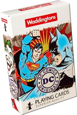 Produktbild von Number 1 DC Comics Kartenspiel Spielkarten Superman Batman Helden Wonderwoman Superhelden