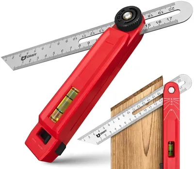 Obrázek produktu pro Úhelníky s vodováhou, 180 mm