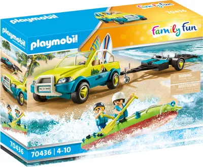 Produktbild von PLAYMOBIL 70436 Samochód plażowy z przyczepą kajakową
