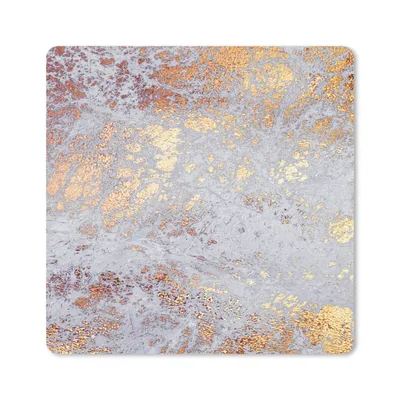 Obrázek produktu pro Podložka pod myš - Mramor - modrá - zlatá - elegantní - 30x30cm - Podložka pod myš