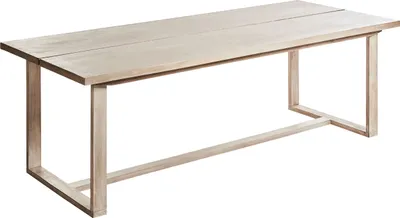 Zdjęcie produktu dla BELIANI Stół ogrodowych jasnobrązowy akacjowe 230 x 100 cm prostokątny 6-osobowy rustykalny