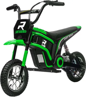 Produktbild von 24V Elektro-Kindermotorrad mit Musik & Lichtern, grün, einstellbare Geschwindigkeit, Kinderfahrzeug