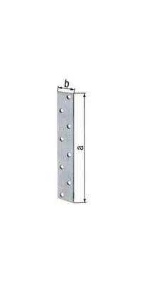 Immagine prodotto di Alberts 847975 Connettore piatto, stretto, zincato sendzimir, 170 x 30 mm, set da 50