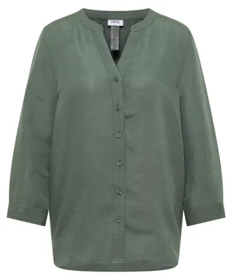 Produktbild von Cecil (304) LI/CV_Solid Color Blouse, just khaki 17325 17325 S