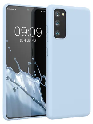 Produktbild von kwmobile Handyhülle für Samsung Galaxy S20 FE Hülle - TPU Case - Kabelloses Laden - Schutzhülle Cover in Hellblau