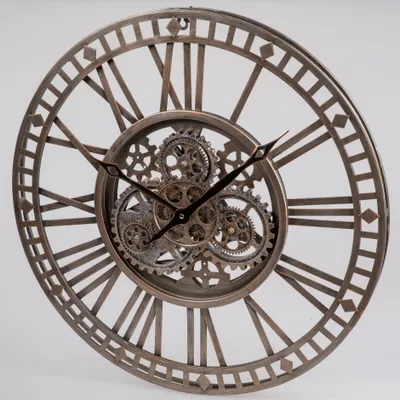 Produktbild von formano Wanduhr mit sichtbar beweglichen Zahnrädern 60 cm