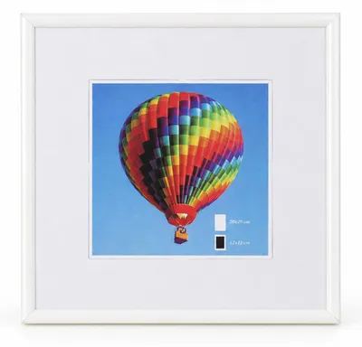 Produktbild von Ideal Life Kunststoff Bilderrahmen Wanddeko Collage Poster Bilder Foto Rahmen - Farbe: Weiß | Format: 20x20