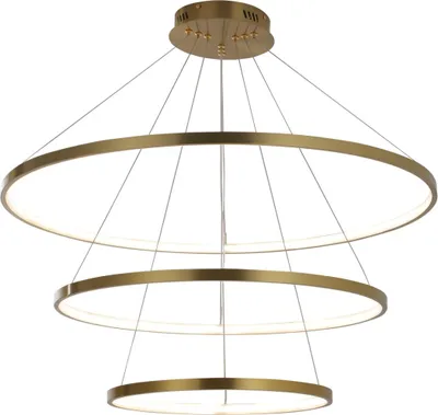Immagine prodotto di Lampada a sospensione LED LEA oro-bianca 60W, luce bianca neutra 8000 lm, alluminio, dimensioni: 150x80x80 cm, IP20, Polux