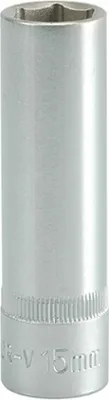Produktbild von Yato YT-1228, Buchse, 1/2", Metrisch, 1 Kopf/Köpfe, 15 mm, Chrom-Vanadium-Stahl