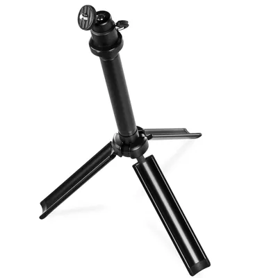 Produktbild von Walimex pro Easy 38 Tischstativ und Kamerastativ, höhenverstellbares Tripod Stativ 4-38 cm für Kameras und Smartphones, Handstativ mit Kugelkopf mit 90° Neigung, Dreibeinstativ inkl. Smartphone-Halter