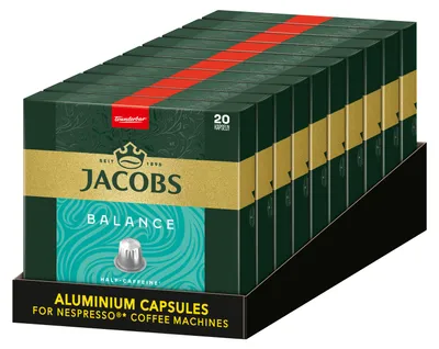 Produktbild von Jacobs Kaffeekapseln Balance, 200 Nespresso®* kompatible Kapseln