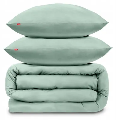 Produktbild von Softimi Bettwäsche-Set 160x200 cm 100% Baumwolle Salbeigrün