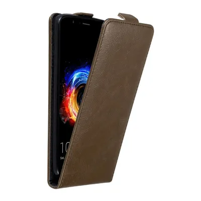 Image de Cadorabo Housse pour Honor 8 PRO Housse de protection en brun Flip Etui Housse de portable Case Cover