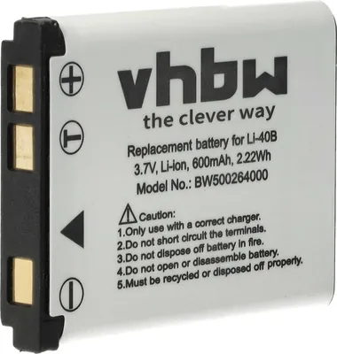 Produktbild von vhbw Akku kompatibel mit Fujifilm FinePix JZ310, JZ260, JZ250, JZ500, JZ305, JZ505, JZ100, JZ110, JZ300, JZ200, JZ700 Kamera (600 mAh, 3,7 V, Li-Ion)