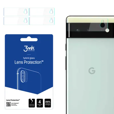 Produktbild von 3mk Hybridglas Lens Protection für Google Pixel 6 5G Kamera Objektiv Kameralinse 0,16mm 6H 4 Stück