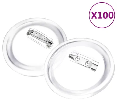 Obrázek produktu pro vidaXL Sada knoflíků s kolíčkem 100 ks. Akryl 58 mm