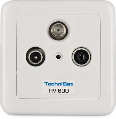 Produktbild von TechniSat Durchgangsdose RV 600-10 | Sat-Durchgangsdose, 10 dB Auskoppeldämpfung
