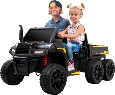 Produktbild von Actionbikes Motors Kinder Elektroauto UTV A730 | Elektrofahrzeug mit Fernbedienung - Kinderauto elektrisch - Geländefahrzeug - ab 3 Jahren (Schwarz)