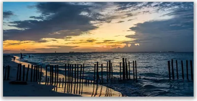 Produktbild von Tulup Leinwand-Bilder 120x60 Wandbild Canvas Kunstdruck Meer Strand Landschaft