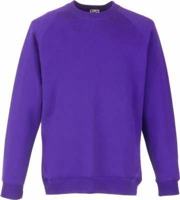 Produktbild von Fruit of the Loom - Kids  Raglan Sweat - Purple - 104