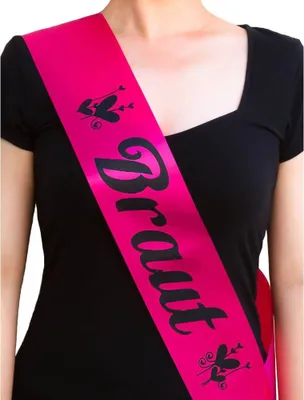 Produktbild von Oblique Unique Schärpe Braut JGA Junggesellinnenabschied Hen Party pink