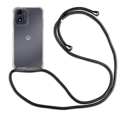 Produktbild von Handykette für Motorola Moto G04 / Moto G04s / Moto E14 Hülle Handyhülle Kordel Schwarz