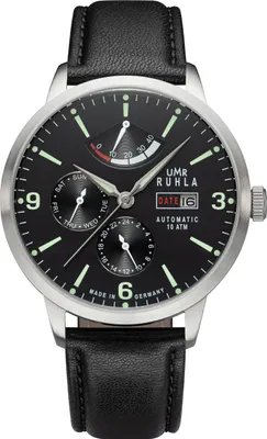 Produktbild von UMR RUHLA Herren-Armbanduhr Automatic 80271, Edelstahl, Mineralglas, Lederband