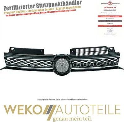Produktbild von Grill Kühlergrill Kühlergitter passt für VW Golf 6 VI 5K1 Baujahr 2009-2012