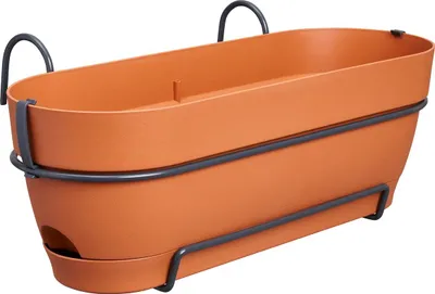 Produktbild von Balkonkasten Elho Vibia Campana Allin1 Kunststoff 50 x 26 x 17,7 cm braun