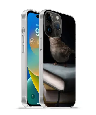 Produktbild von MuchoWow® Handyhülle Schutzhülle Hülle für Apple iPhone 14 Pro Max Vogel - Bücher - Porträt Silikon Softcase Handy Hülle - Hardcover