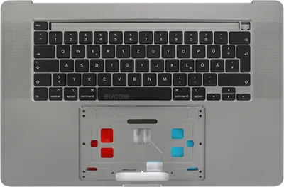 Produktbild von A2141 Topcase Tastatur mit Backlight für Apple Macbook Pro Retina 16" 2019 deutsch grau