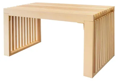 Produktbild von Home Deluxe - Sitzbank aus Holz LORA Natur - 78 cm I Gartenbank , Parkbank, Sitzgelegenheit