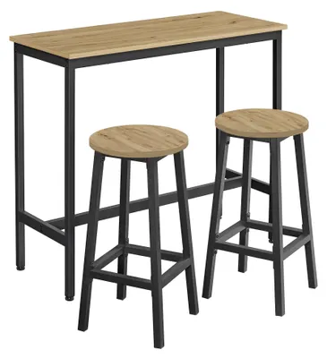 Image de Table - Leobert - Chêne Artisan - 100 X 40 X 90 Cm