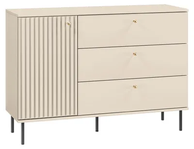 Obrázok produktu pre Selsey CALETTO - Príborník s 3 zásuvkami, béžový, 120 cm