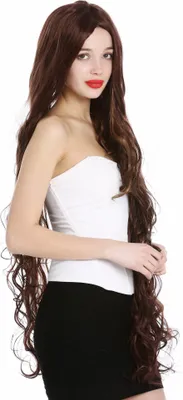 Produktbild von WIG ME UP Perücke extrem lang wellig Mittelscheitel Rapunzel Rotbraun Blond VK-40-33H27