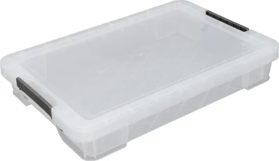 Produktbild von Whitefurze Aufbewahrungsbox - 12 Liter - Transparent - 55 x 36 x 9 cm