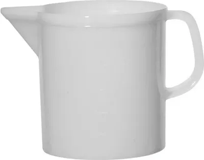 Obrázek produktu pro Messbecher Kunststoff, weiß, 1/4 Liter Skala, Inhalt: 3,00 Liter