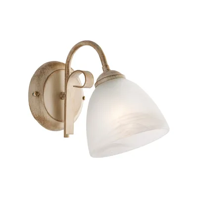 Produktbild von Wandleuchte Forgiato 1 Licht Eisen Elfenbein und Gold