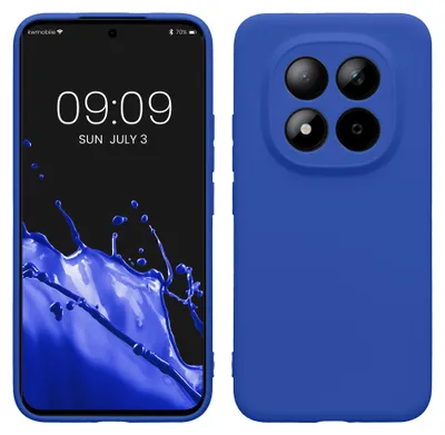 Produktbild von kwmobile Handyhülle für Xiaomi Redmi Note 15 Pro+ 5G / Poco M8 Pro 5G Hülle - weiches Handy Silikon Case - Schutzhülle Cover - Baltik Blau